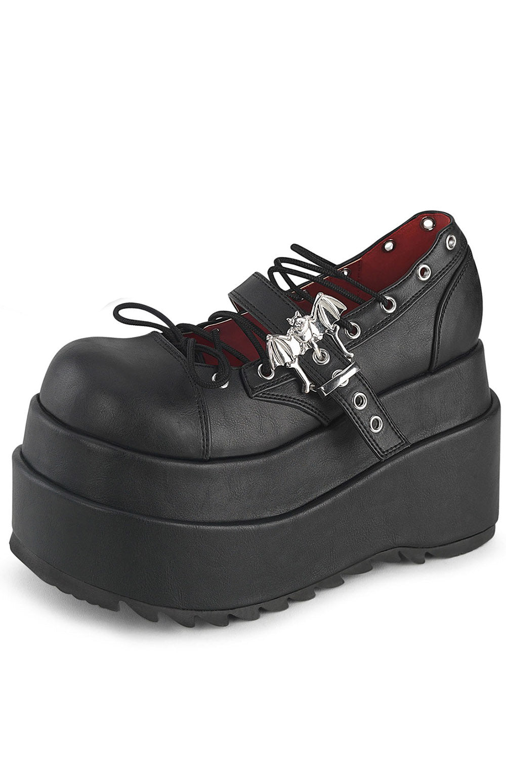 Bat Blood Platform Mary Janes [BEAR - 23] - womens shoes - VampireFreaks - Demonia