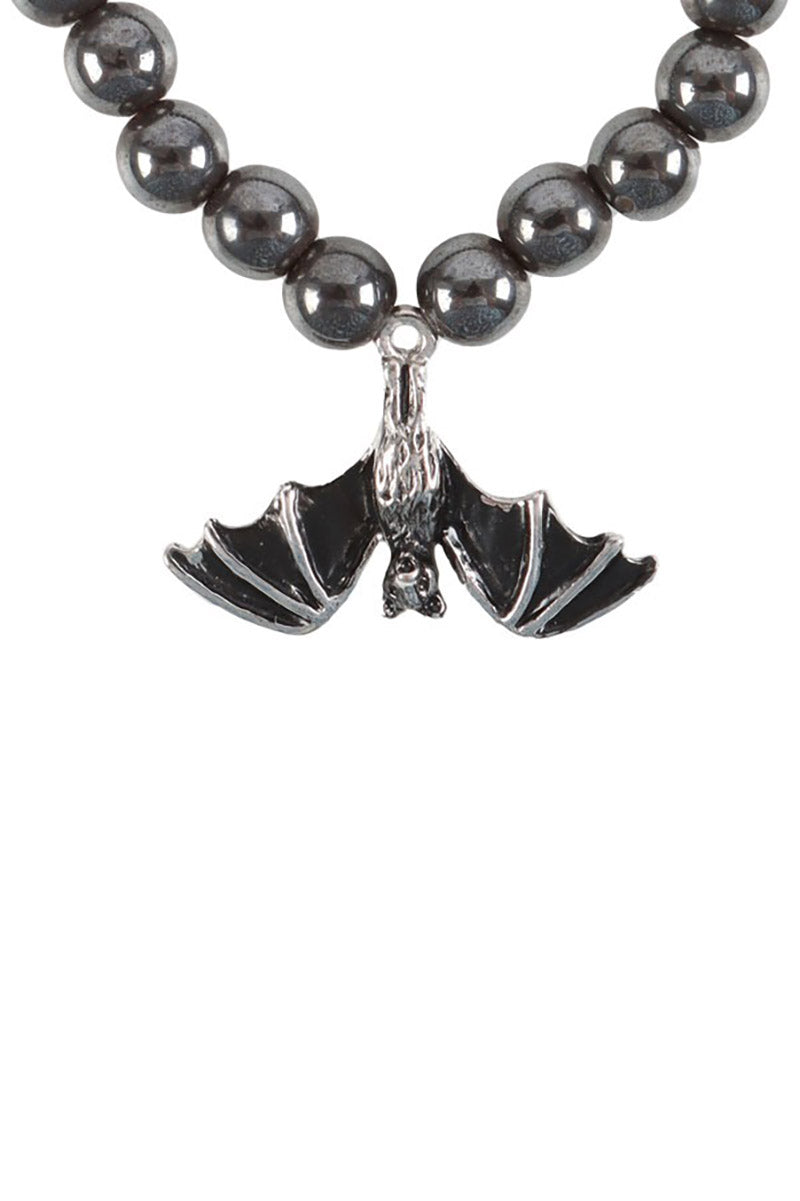 gothic stainless steel bat bracelet