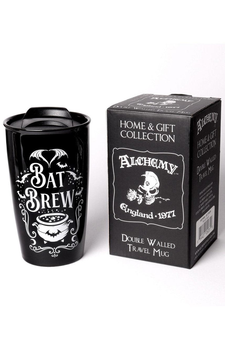 Bat Brew Double Walled Mug - housewares - VampireFreaks - Alchemy