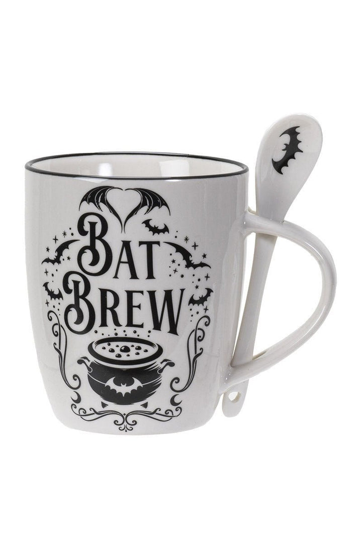 Bat Brew Mug & Spoon Set - housewares - VampireFreaks - Alchemy