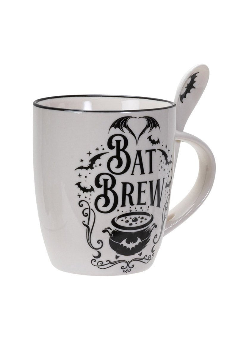 Bat Brew Mug & Spoon Set - housewares - VampireFreaks - Alchemy