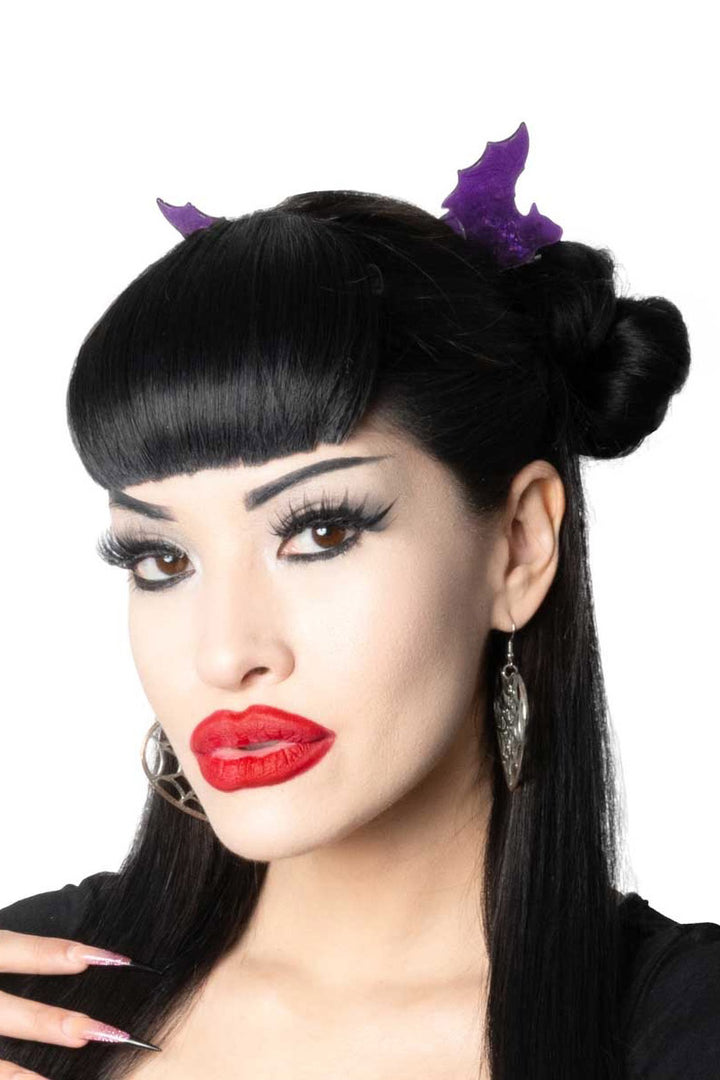 gothic hair clips set