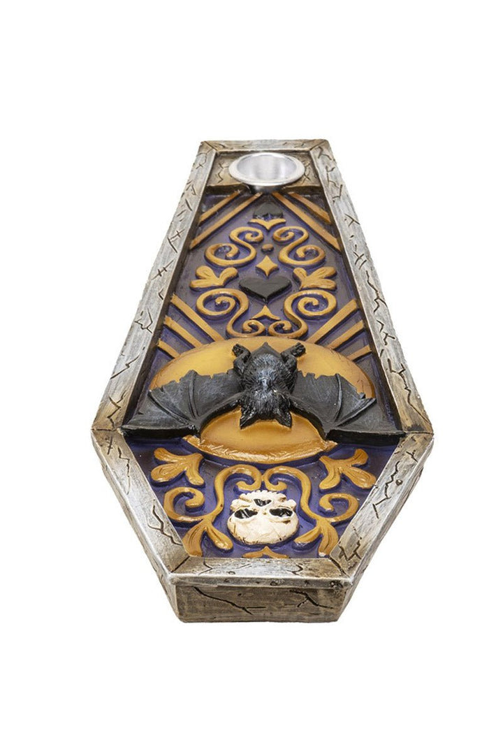 Bat Coffin Incense Burner - housewares - VampireFreaks - Pacific Giftware