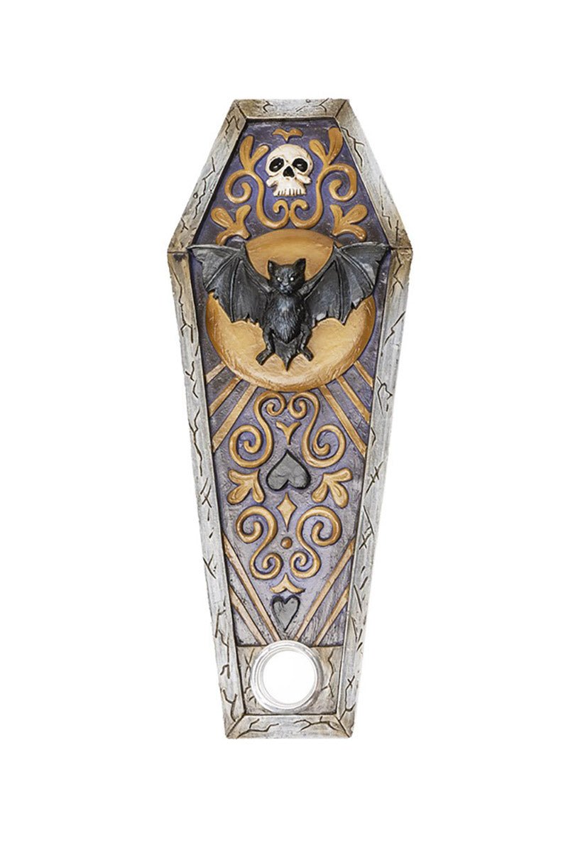 Bat Coffin Incense Burner - housewares - VampireFreaks - Pacific Giftware