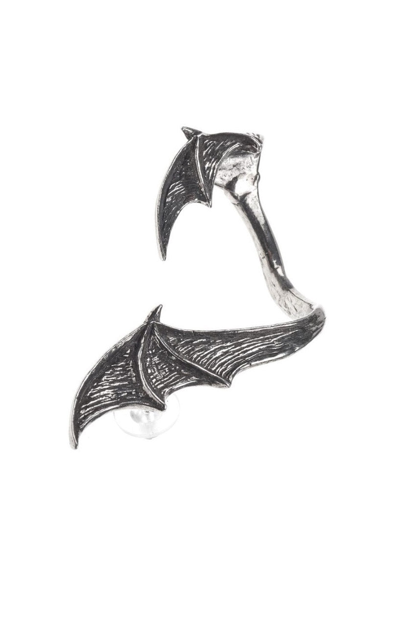 pewter bat shaped ear wrap