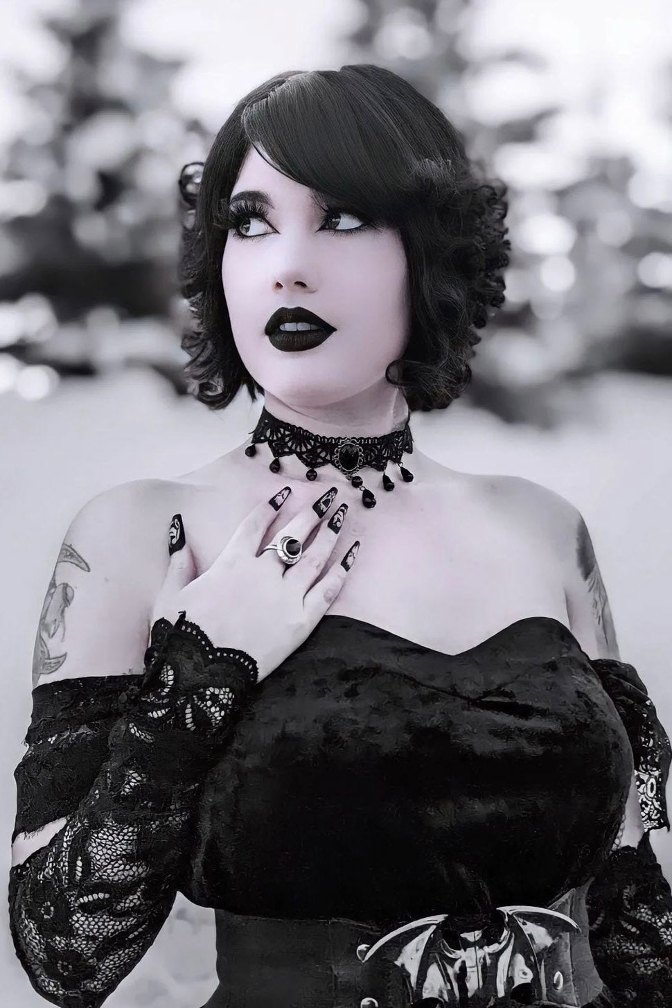 Bat Elastic Waist Belt [SILVER BAT] – VampireFreaks