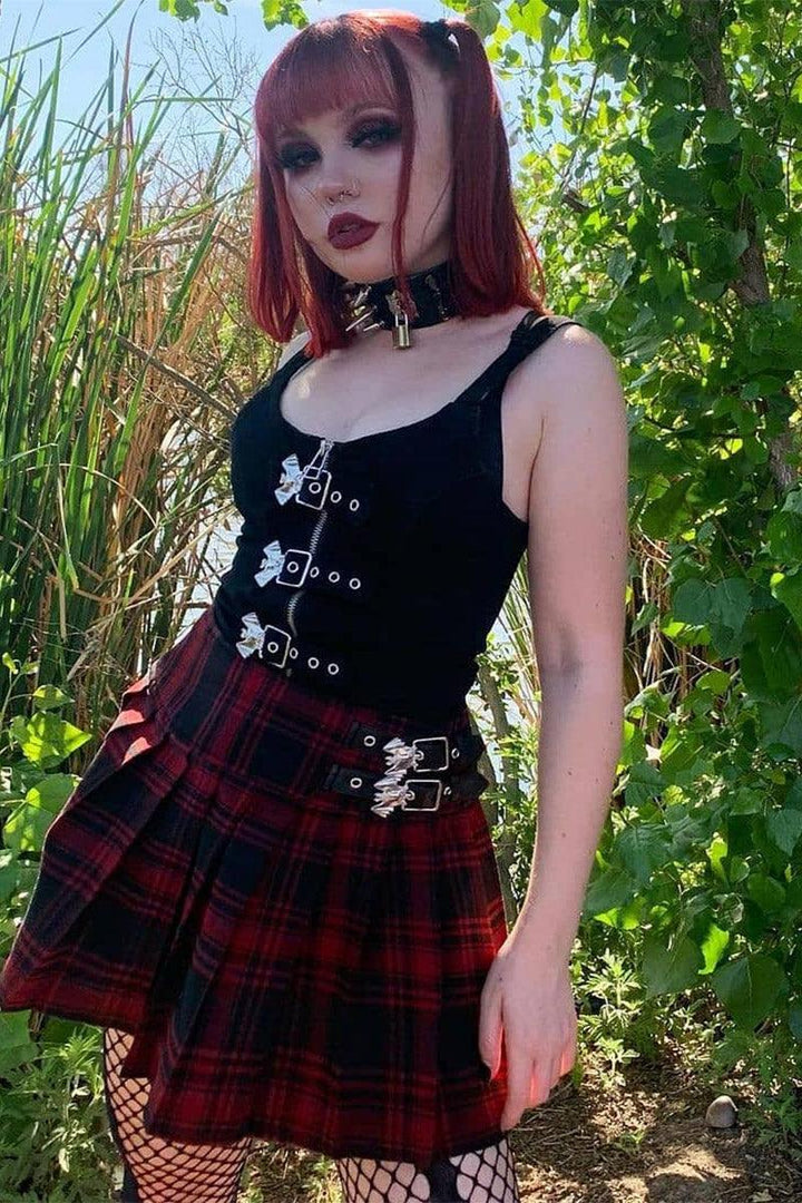 Bat Girl Skirt [TARTAN] - skirts - VampireFreaks - Killstar