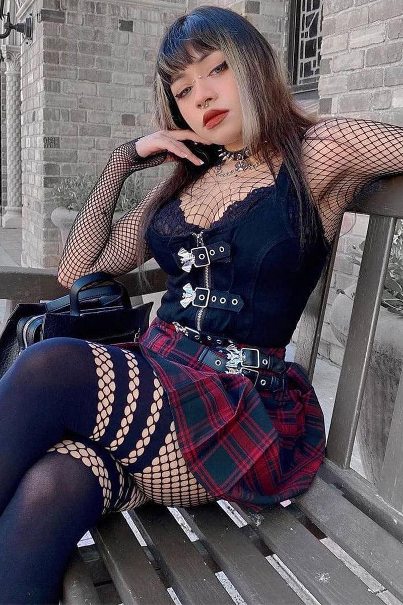 Bat Girl Skirt [TARTAN] - skirts - VampireFreaks - Killstar