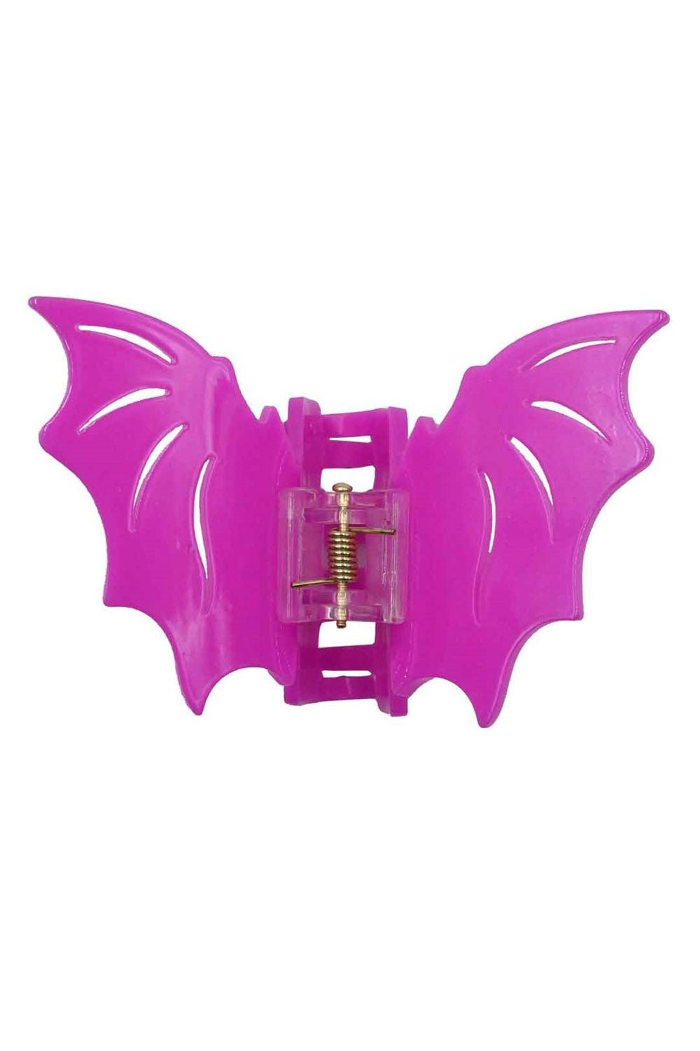 Bat Hair Claw Clip [PINK] - hats & scarves & headwear - VampireFreaks - Kreepsville
