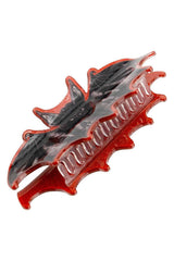 red glitter hair claw clip