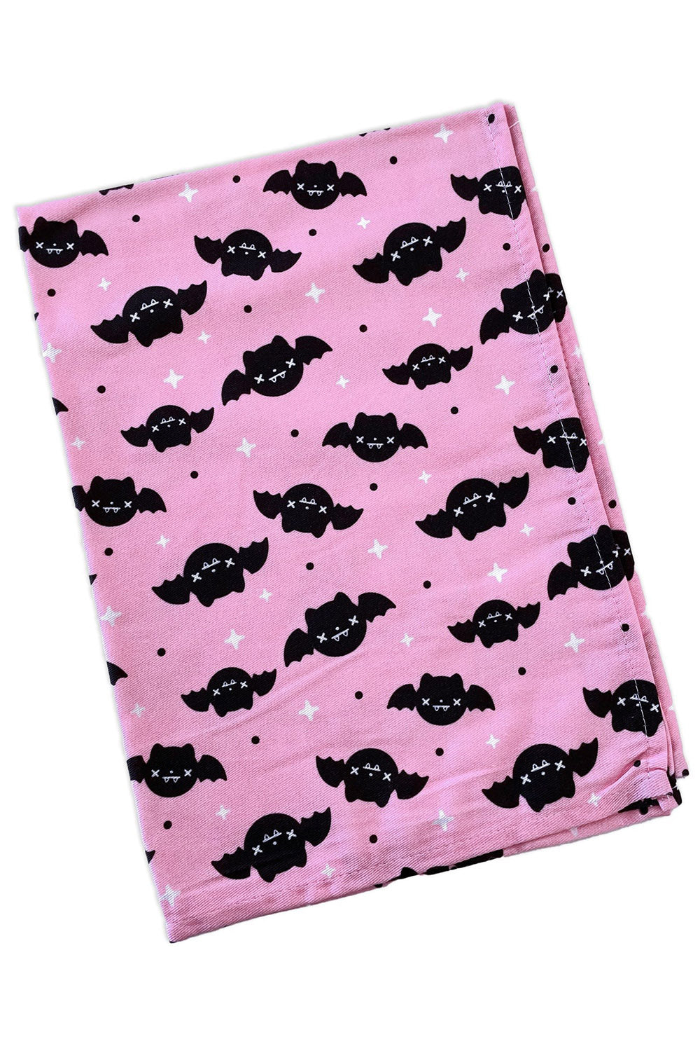 Pink Bats Kitchen Towel