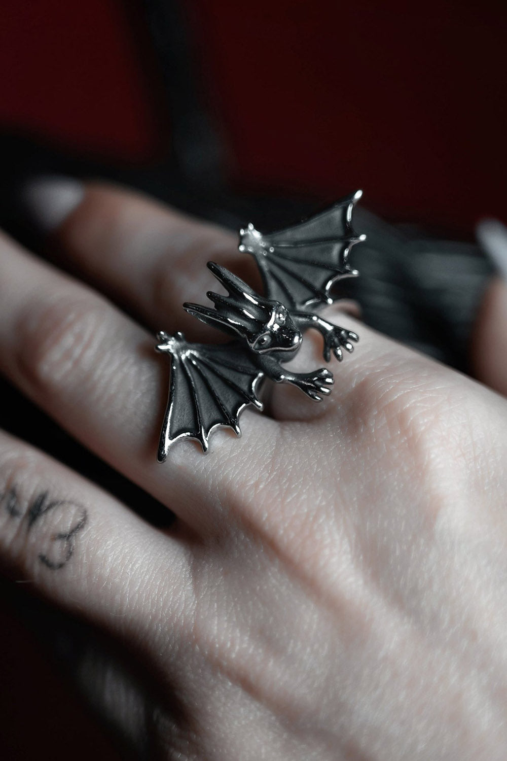 stainless steel gargoyle ring