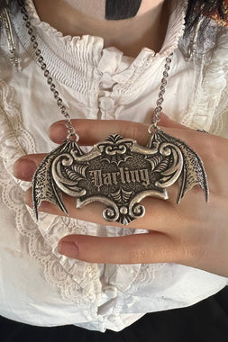 Darling Coffin Plaque Necklace