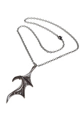 gothic batwing necklace set by alchemy