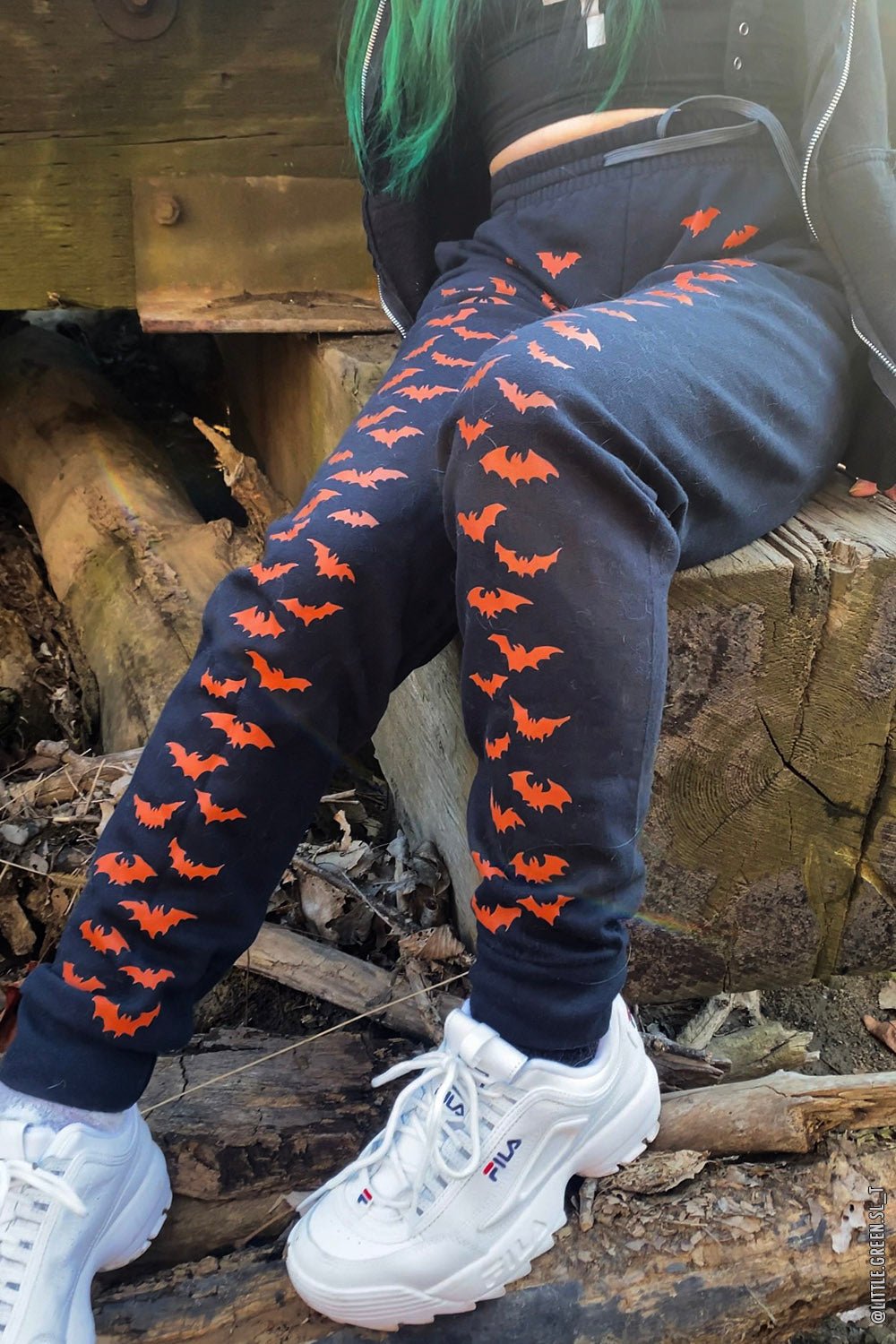 Bat Joggers [PUMPKIN ORANGE] [UNISEX] - mens pants - VampireFreaks - VampireFreaks