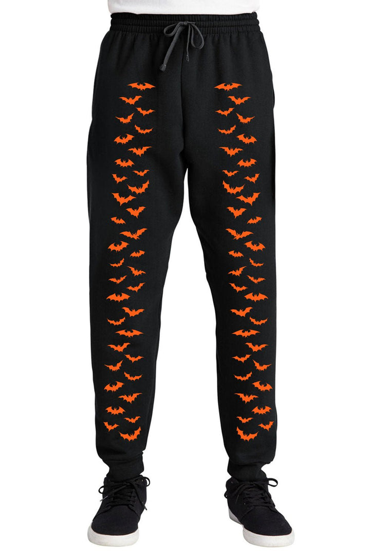 Bat Joggers [PUMPKIN ORANGE] [UNISEX] - mens pants - VampireFreaks - VampireFreaks