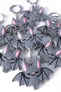 Gray Bat Keychain