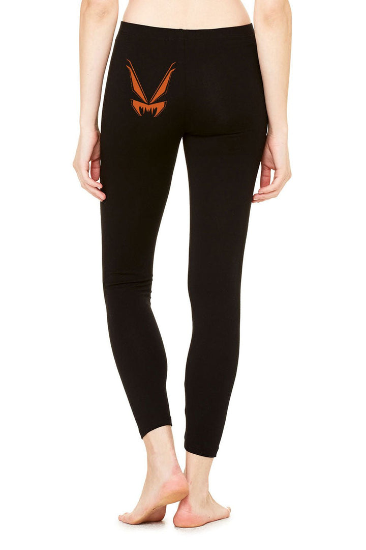 Bat Leggings [Pumpkin Orange] - womens bottoms - VampireFreaks - VampireFreaks