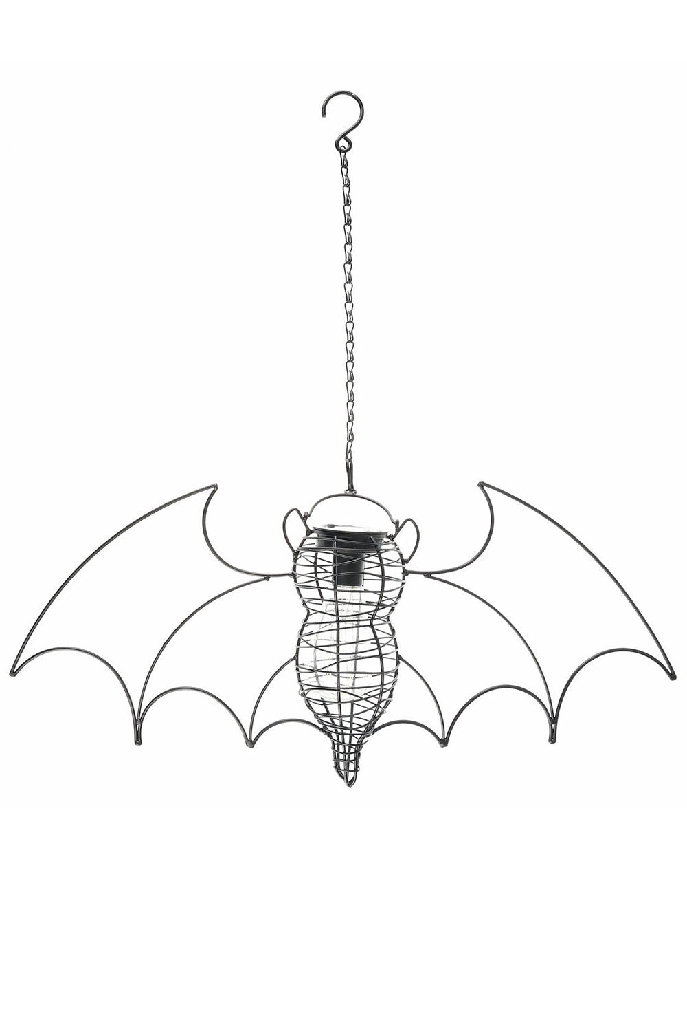 outdoor led solar-operated bat lantern light for yard