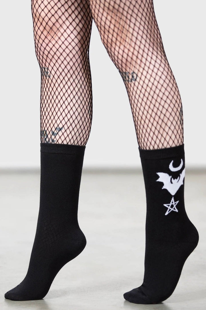 Bat Magic Socks [B] - socks & stockings - VampireFreaks - Killstar