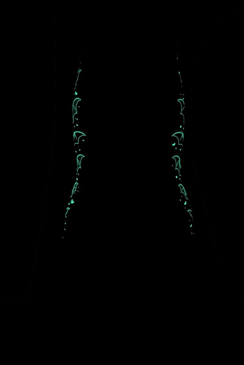 Bat Outline Glow Leggings - womens bottoms - VampireFreaks - Kreepsville