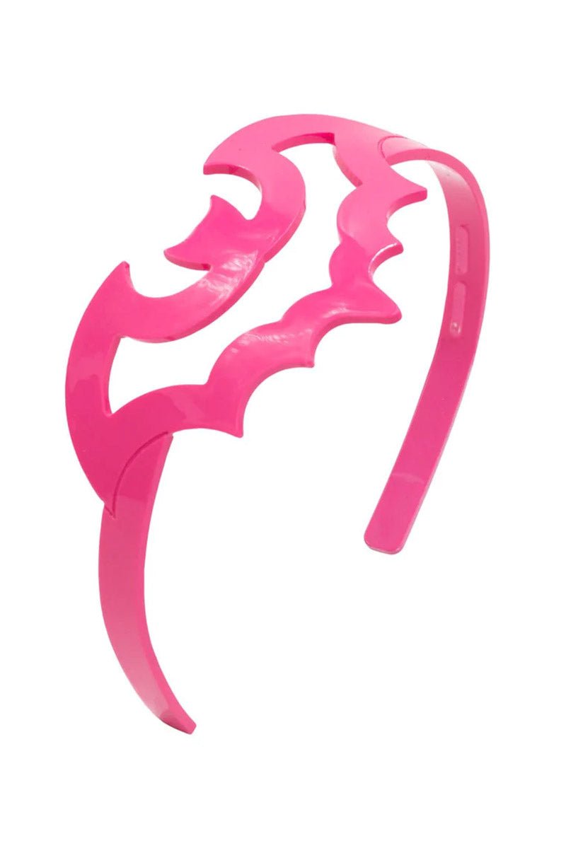 Bat Outline Headband [PINK] - hats & scarves & headwear - VampireFreaks - Kreepsville