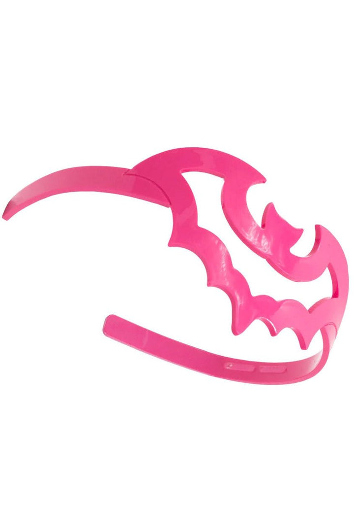 Bat Outline Headband [PINK] - hats & scarves & headwear - VampireFreaks - Kreepsville