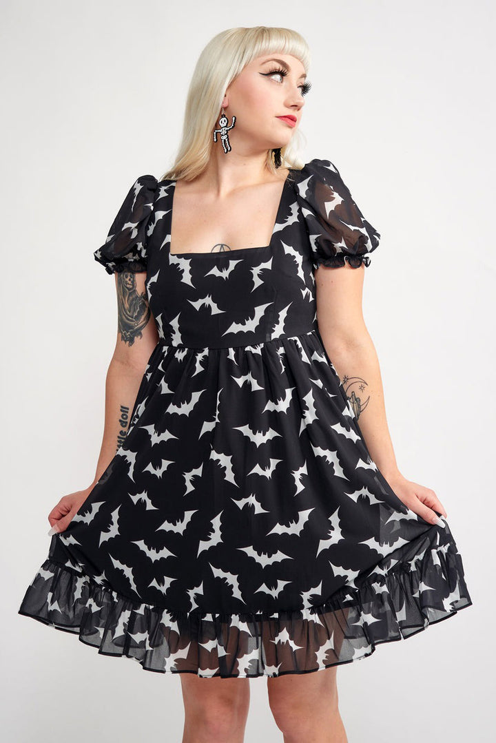 rockabilly bat dress
