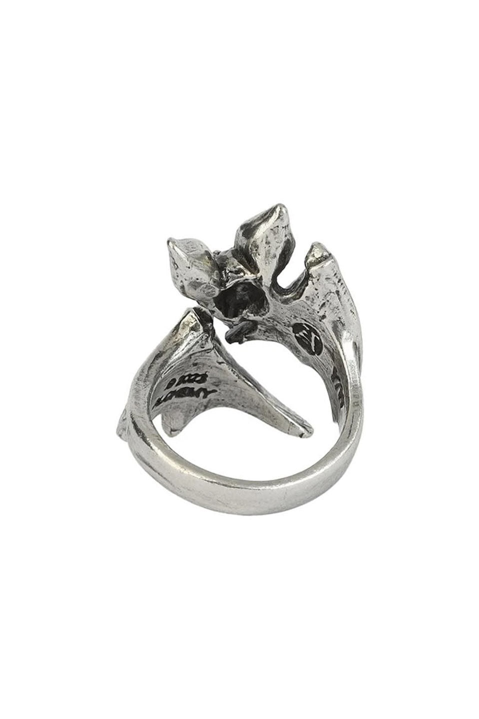 mens gothic bat ring