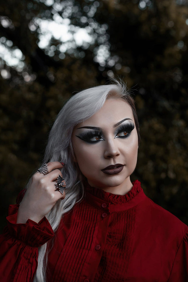 vampire gothic bat ring by lively ghosts