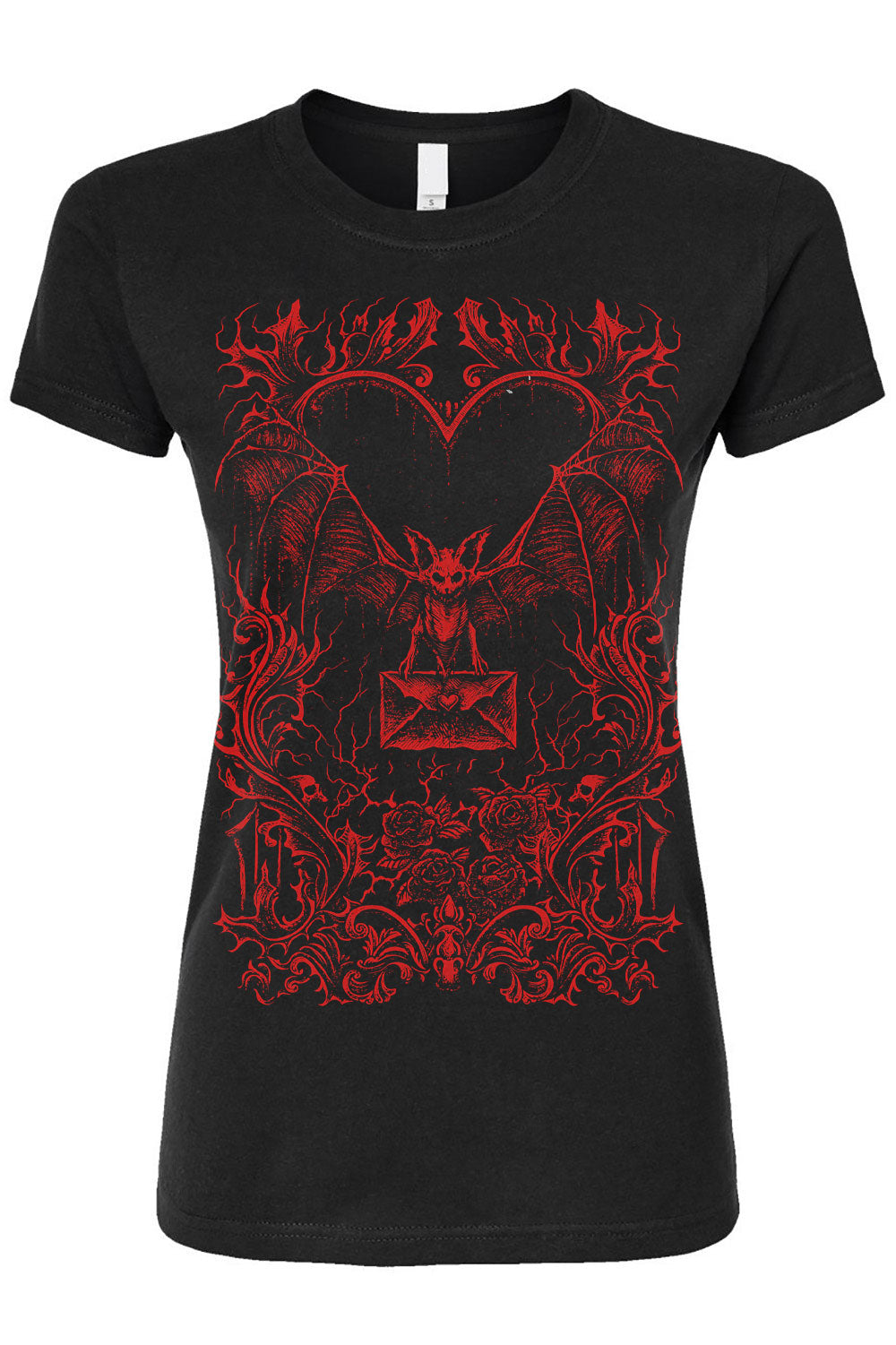 Bat Romance T-shirt [Blood Red]