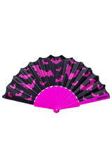 Bat Scallop Fan [Pink] - umbrellas - VampireFreaks - Kreepsville