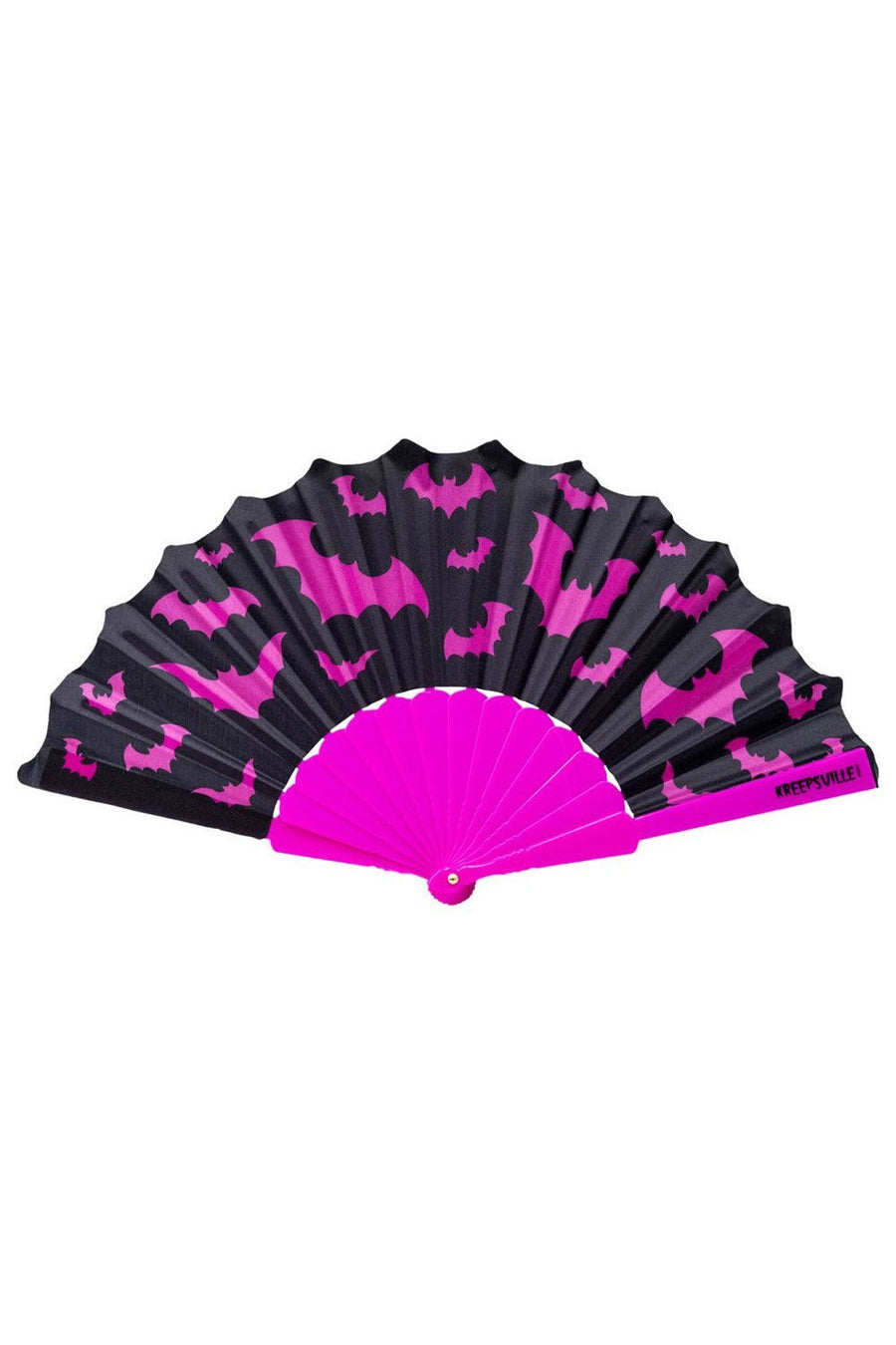 Bat Scallop Fan [Pink] - umbrellas - VampireFreaks - Kreepsville