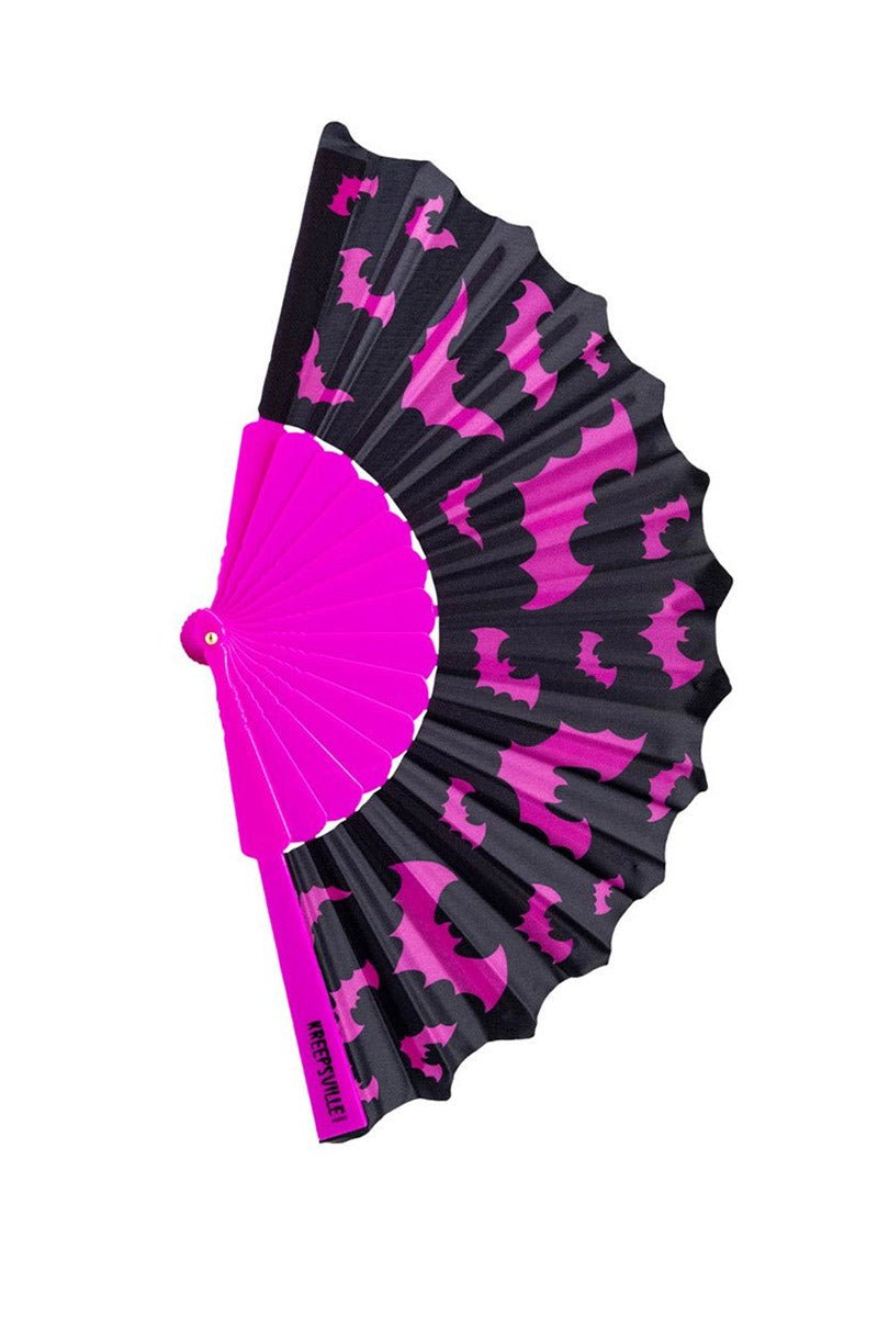 Bat Scallop Fan [Pink] - umbrellas - VampireFreaks - Kreepsville