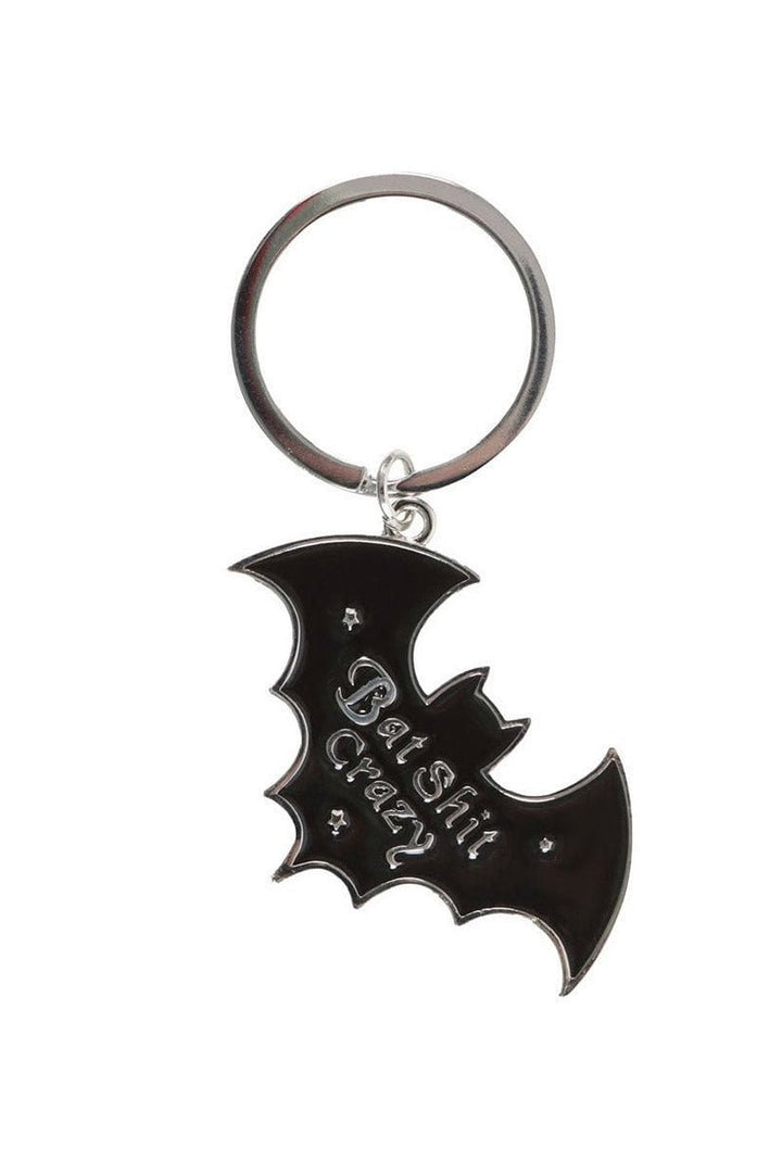 Bat - Shaped Bat Shit Crazy Keyring - toys - VampireFreaks - Something Different