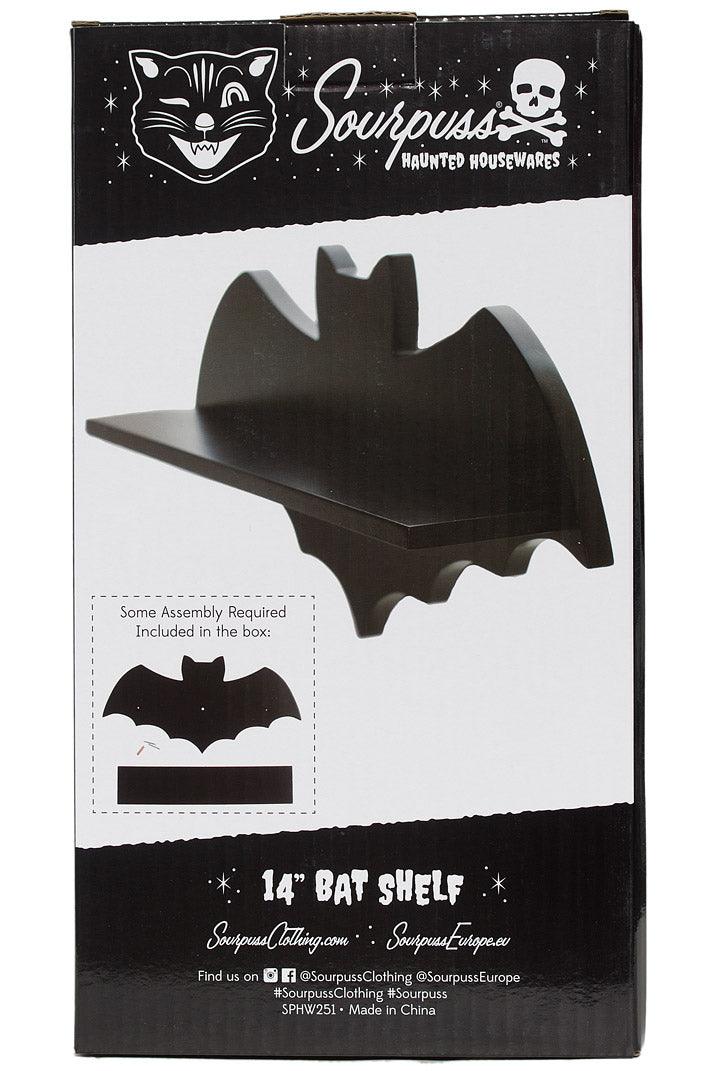 Bat Shelf [Black] - housewares - VampireFreaks - Sourpuss