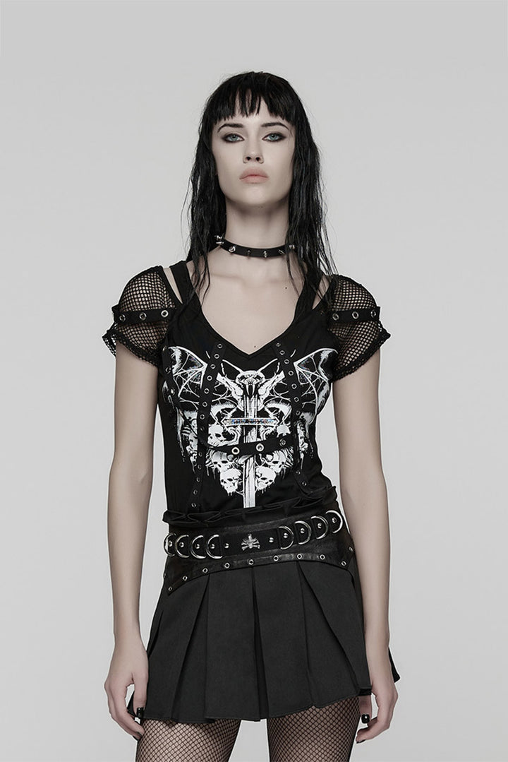 womens eyelet gothic shirt