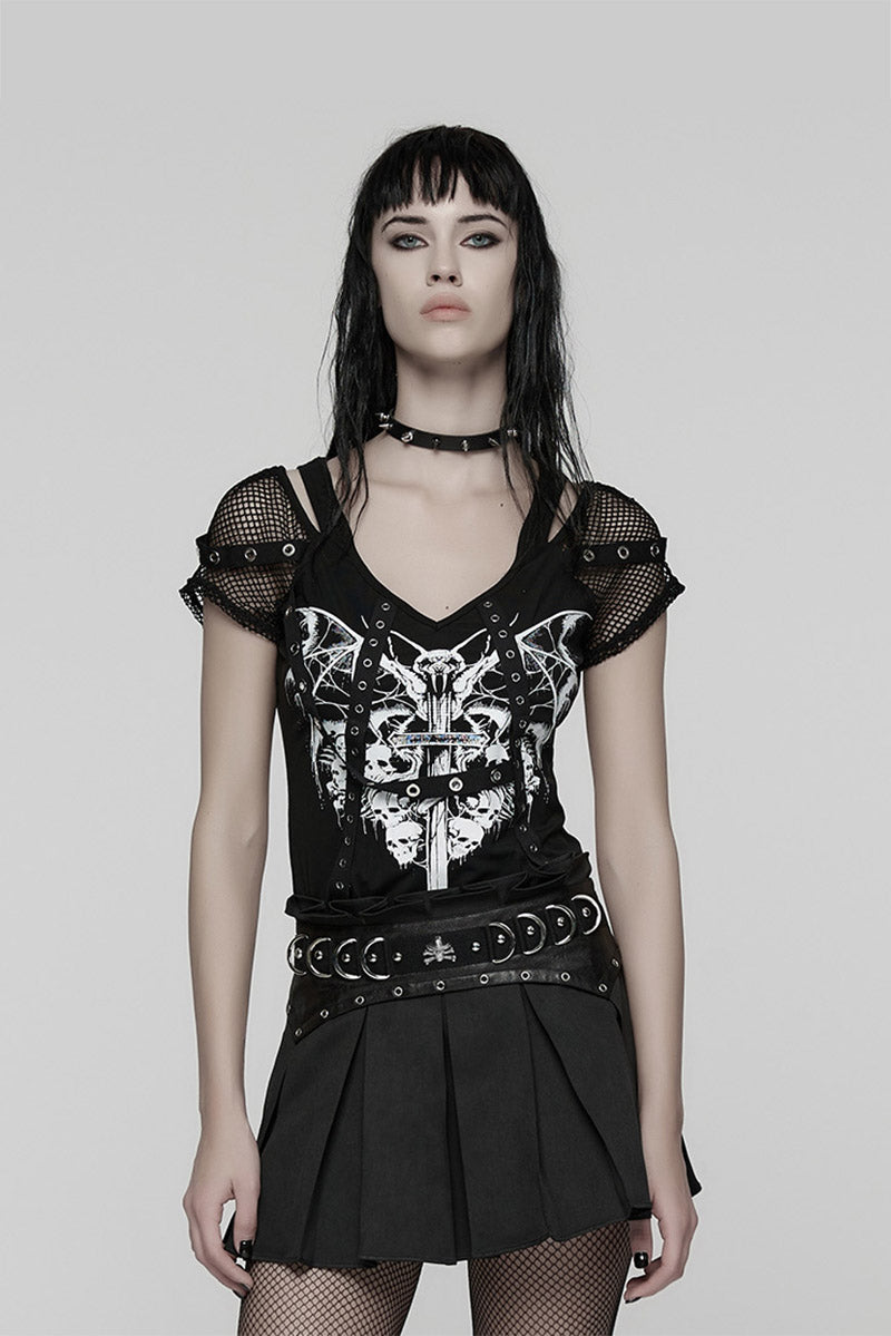 womens eyelet gothic shirt