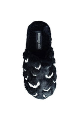 Kreepy Kozy Bat Slippers [Black/White]