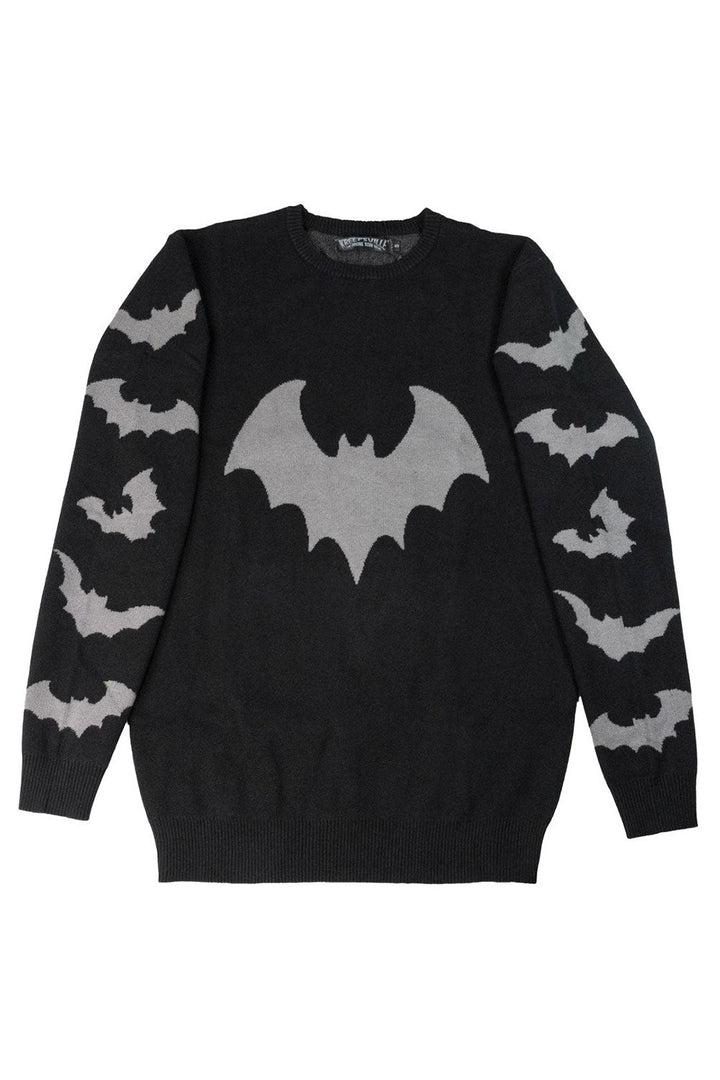 Bat Sleeve Sweater - mens outerwear - VampireFreaks - Kreepsville