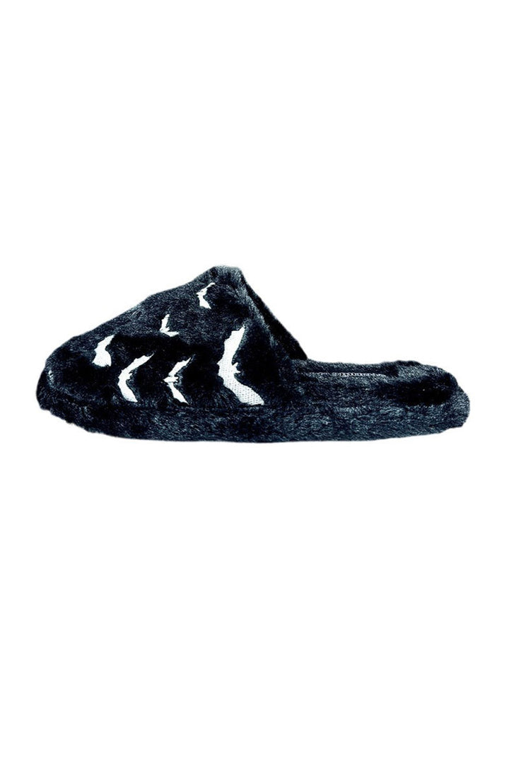 Kreepy Kozy Bat Slippers [Black/White]