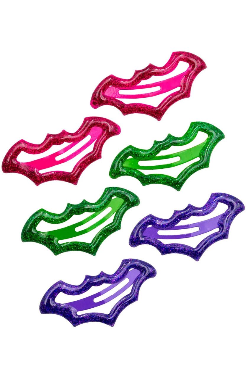 Bat Snap Hair Clips [Multicolor] - hats & scarves & headwear - VampireFreaks - Kreepsville