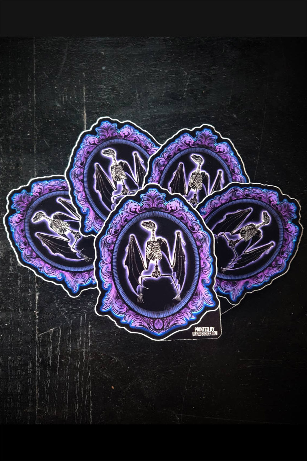 oddities bat taxidermy stickers