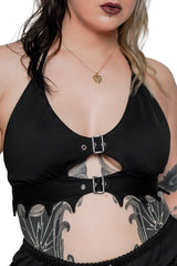 bat swimsuit halter top