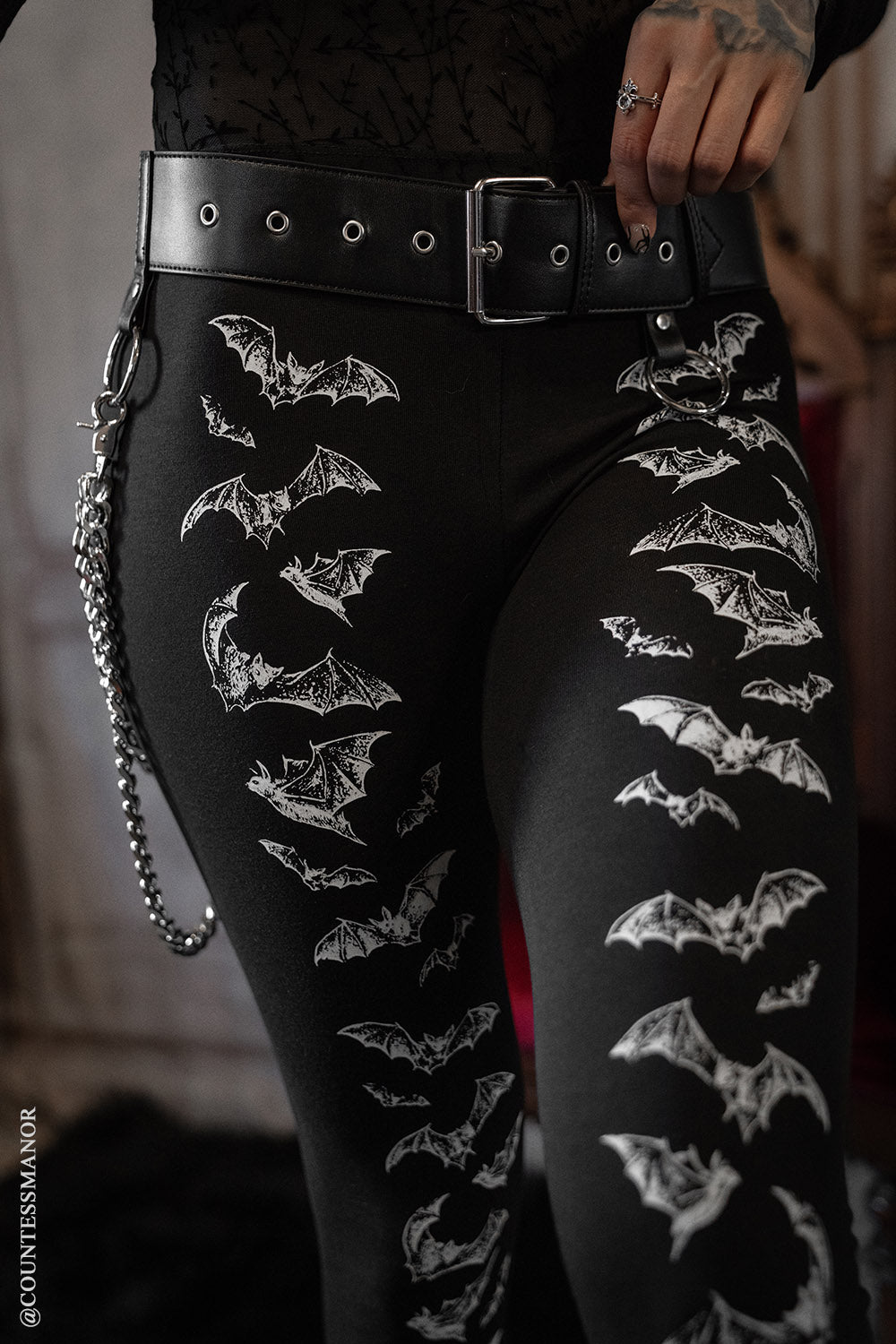 womens halloween bat leggings