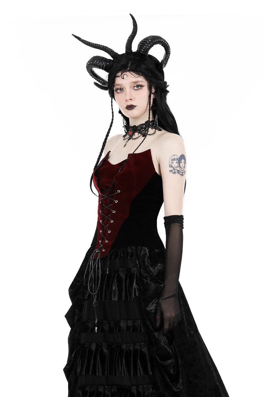 womens gothic corset top