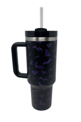 gothic purple bat 40 oz tumbler