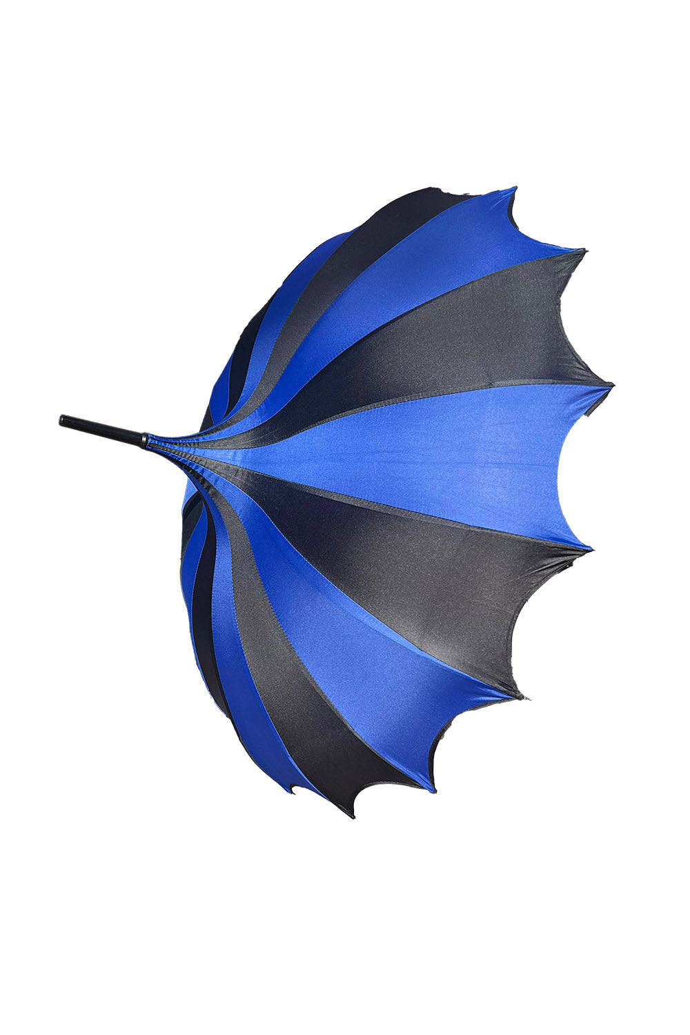 creepy circus blue and black umbrella