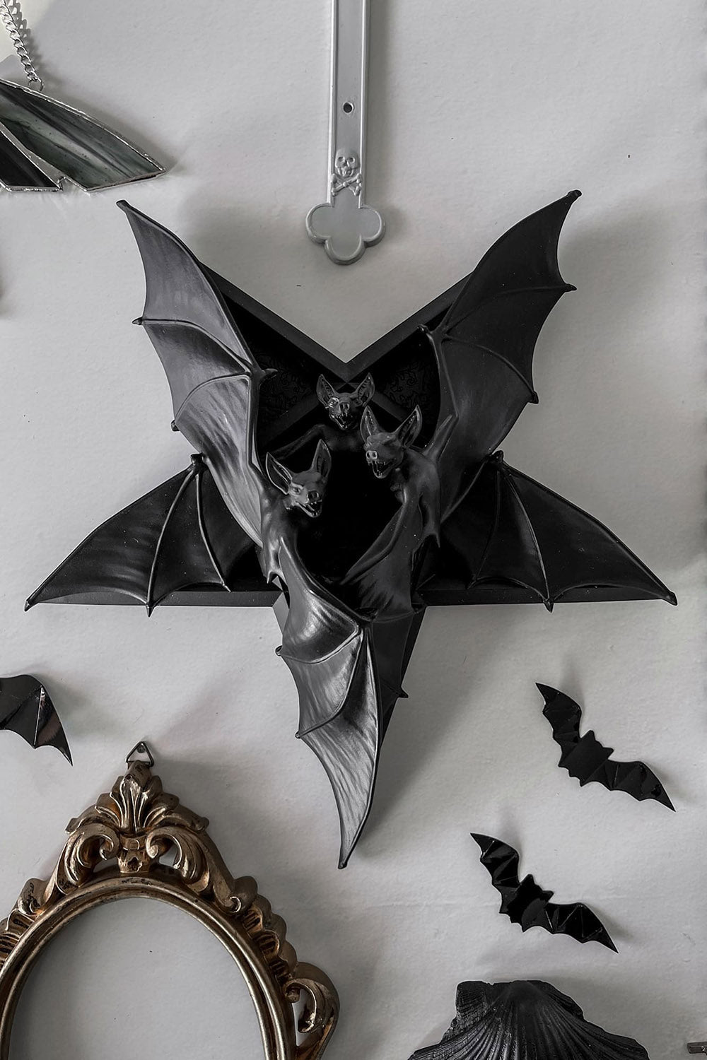 gothic bat wall plaque