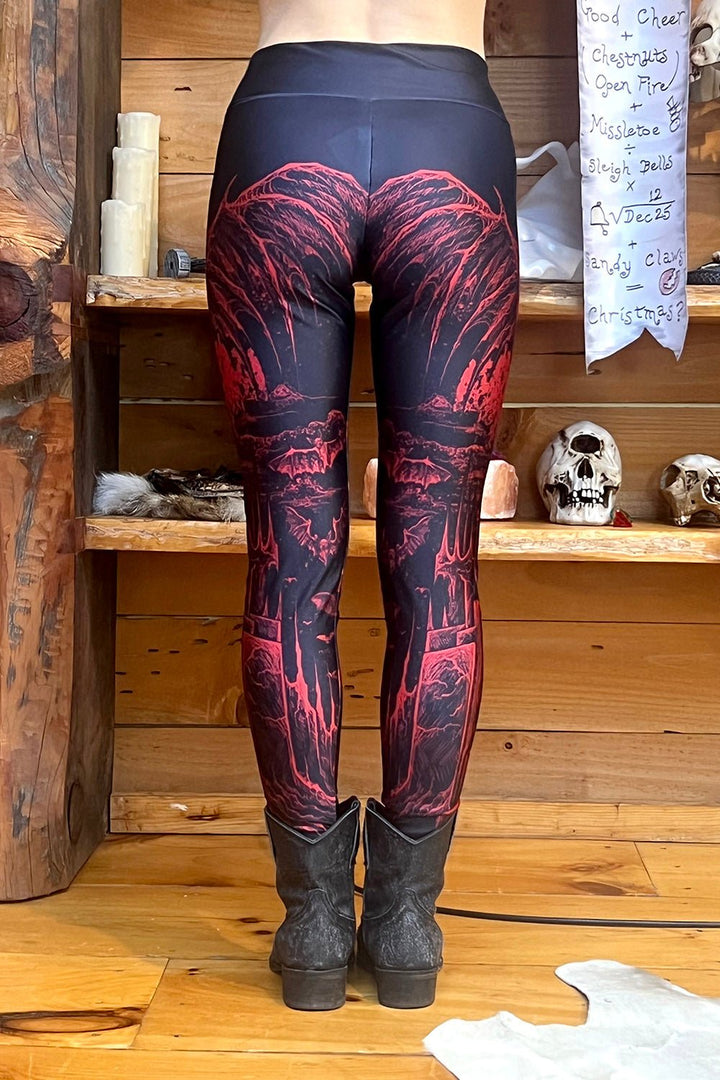 Bathory's Blood Castle Leggings - womens bottoms - VampireFreaks - VampireFreaks